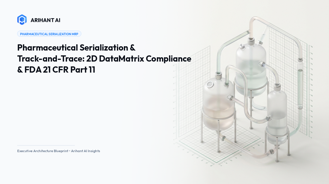 Pharmaceutical Serialization & Track-and-Trace: 2D DataMatrix Compliance & FDA 21 CFR Part 11