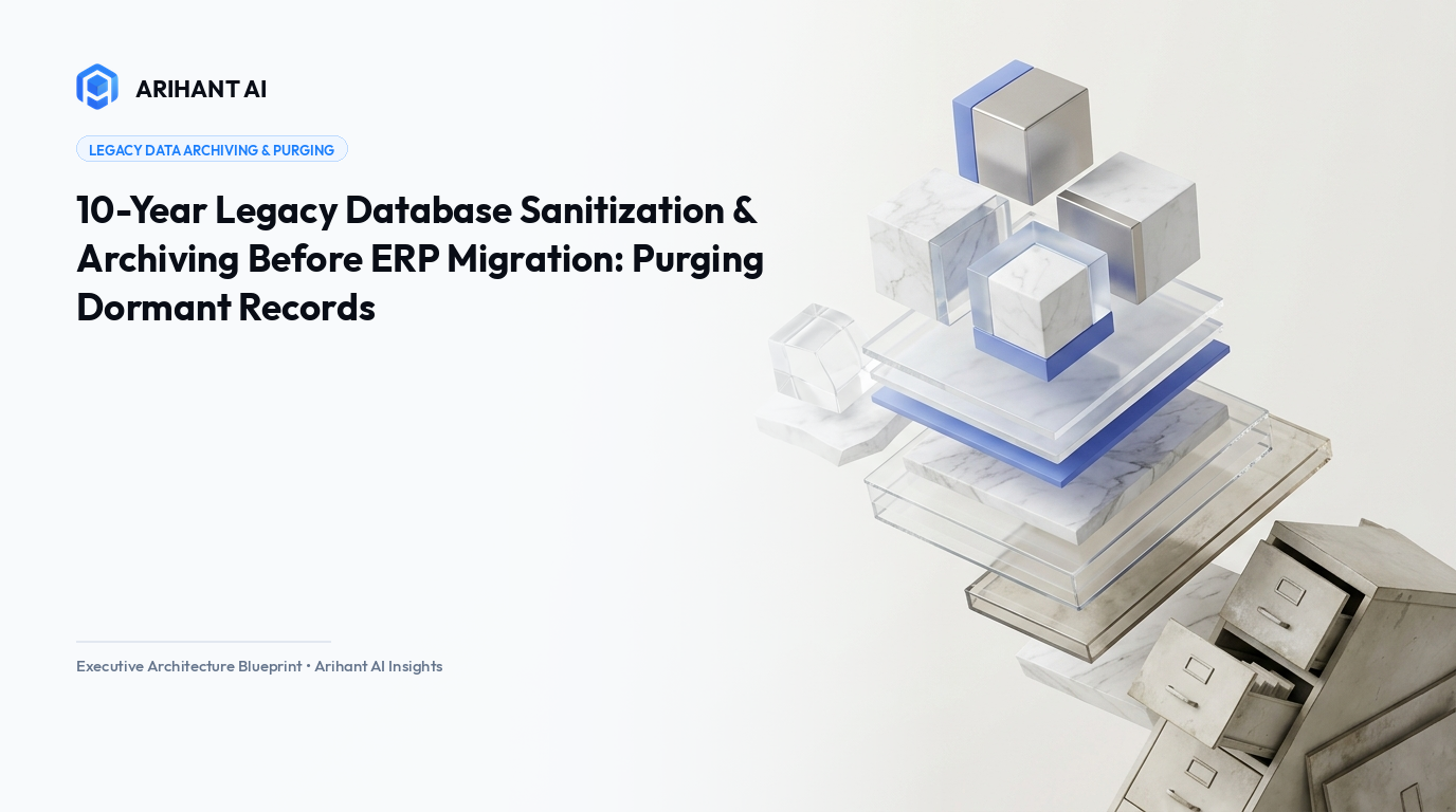 10-Year Legacy Database Sanitization & Archiving Before ERP Migration: Purging Dormant Records