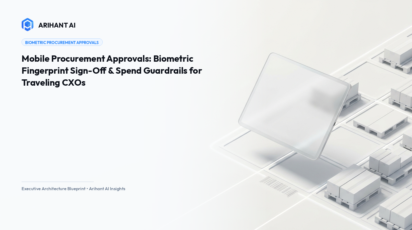 Mobile Procurement Approvals: Biometric Fingerprint Sign-Off & Spend Guardrails for Traveling CXOs