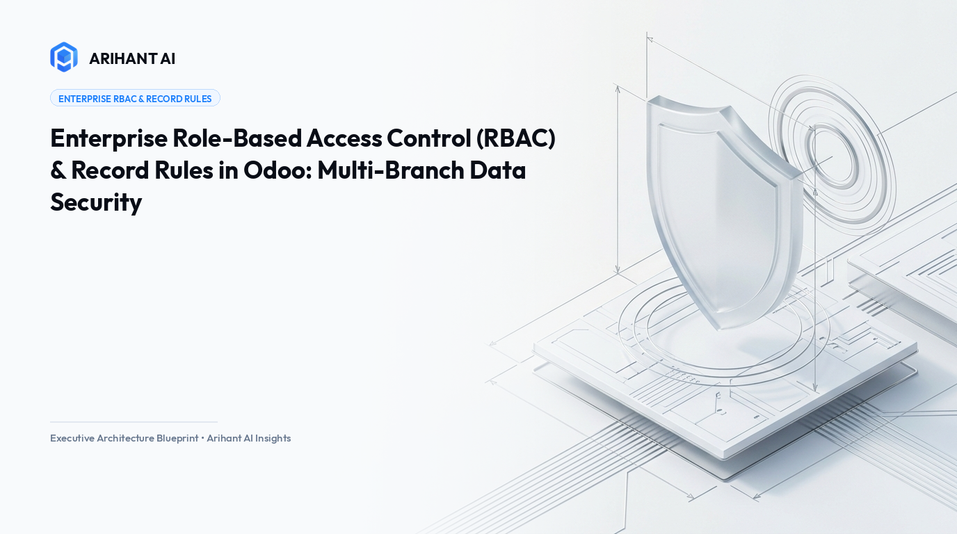 Enterprise Role-Based Access Control (RBAC) & Record Rules in Odoo: Multi-Branch Data Security