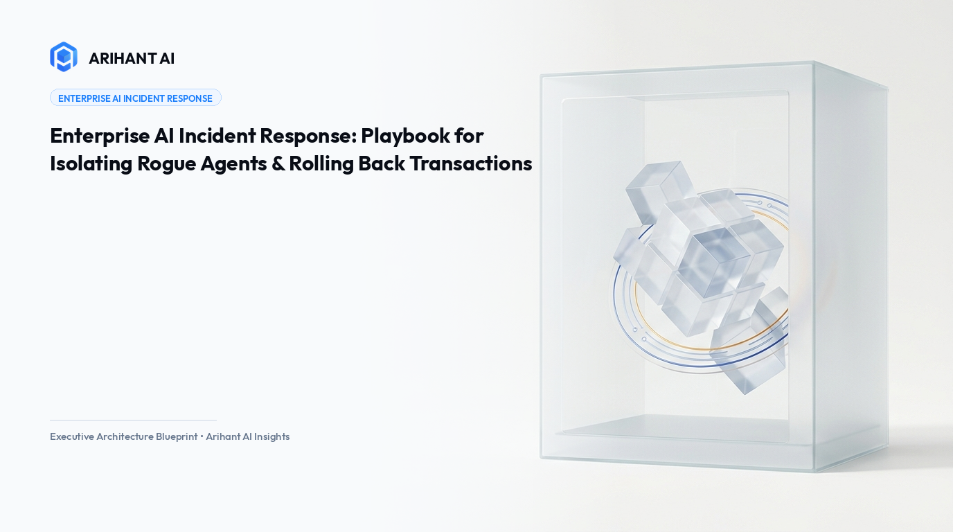 Enterprise AI Incident Response: Playbook for Isolating Rogue Agents & Rolling Back Transactions
