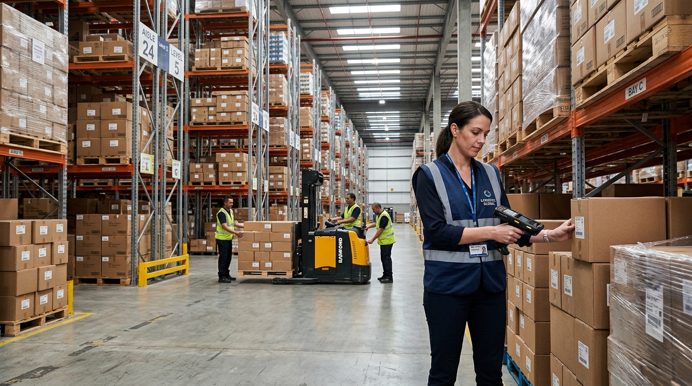 Modern High-Bay Logistics and Distribution Facility